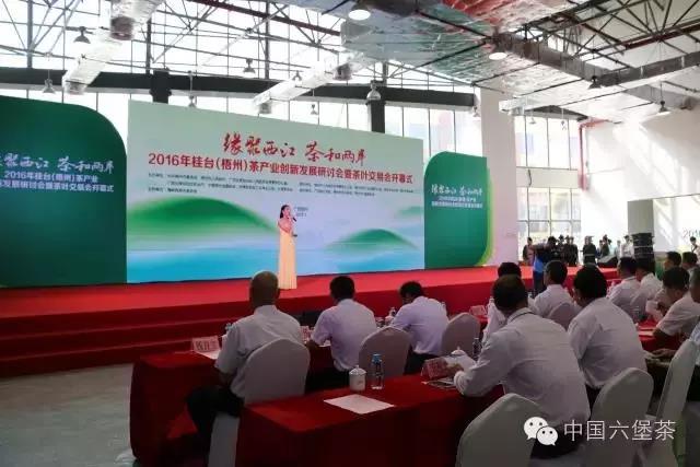 2016年桂台（梧州）茶產業創新發展研討會暨茶葉交易會開幕式